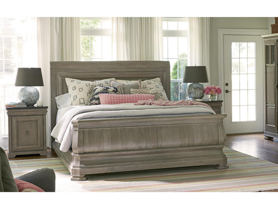 Universal Furniture Reprise King Sleigh Bed in Driftwood