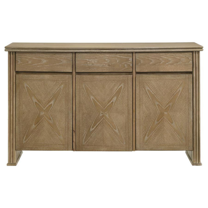Adina - 2-Door Sideboard Server - Distressed Light Brown