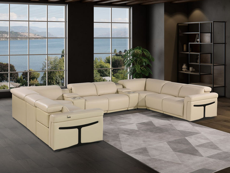 1126 - 10-Piece U-Shaped Sectional Sofa In With 4 Power Recliners & Power Headrests