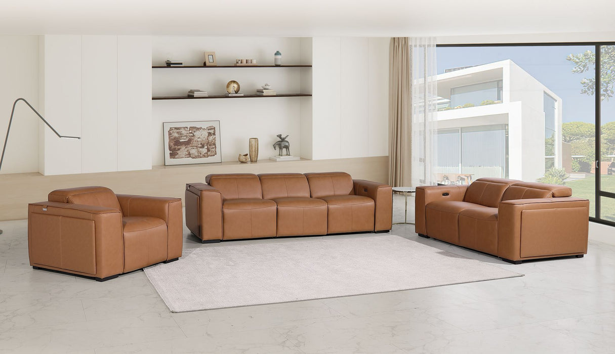 1224 - 6-Piece Modular Power Reclining Sofa, Loveseat & Chair Set In With 6 Power Recliners & Power Headrests