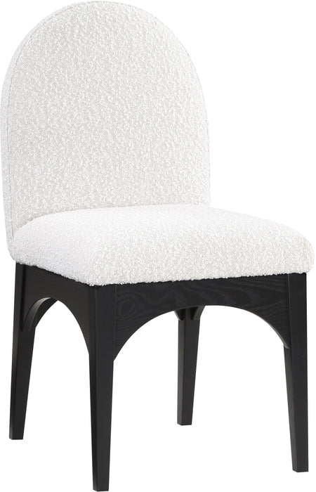 Waldorf - Boucle Dining Side Chair With Black Legs