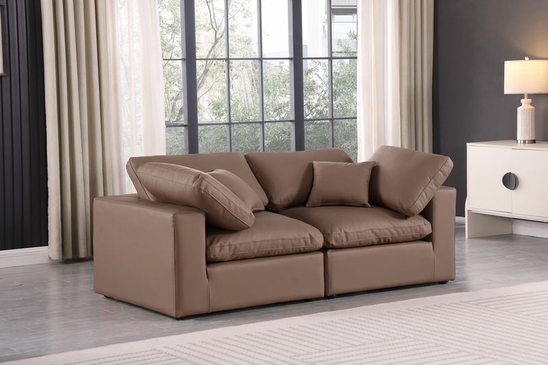 Comfy - Faux Leather Modular Sofa 2 Seats
