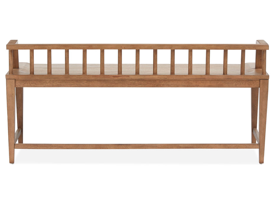 Lindon - Arm Bench With Low Back - Light Brown