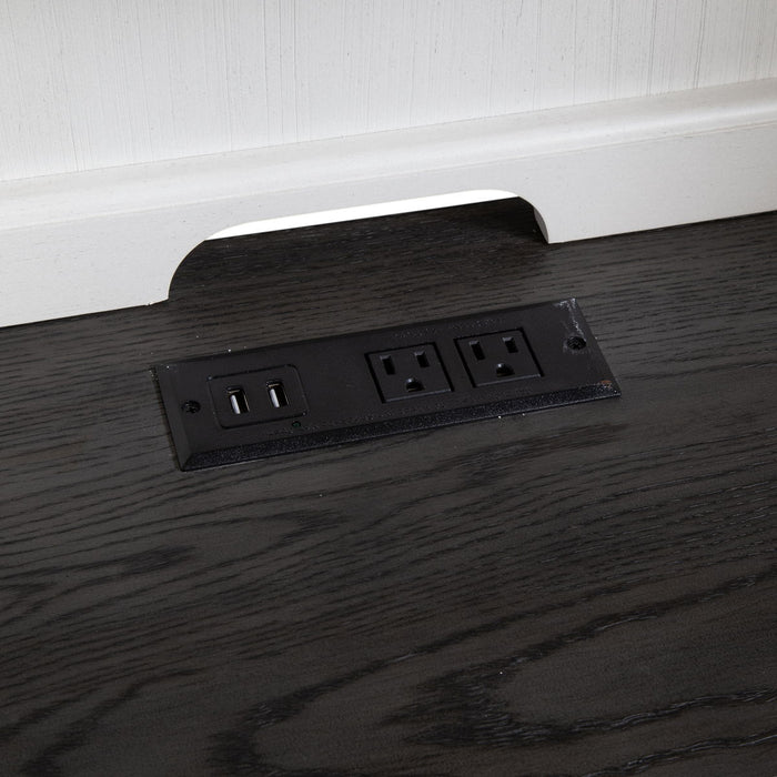 Allyson Park - L Shaped Desk With Hutch - White