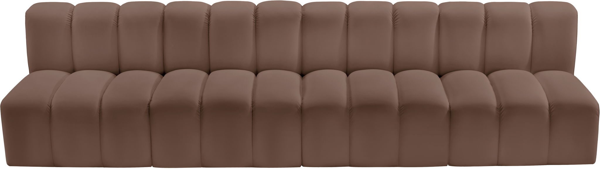Arc - Faux Leather 4 Seats Modular Sofa