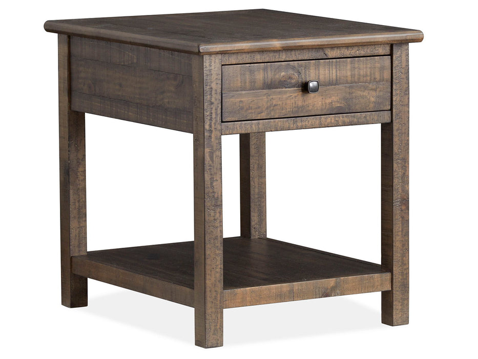 Smithton - Rectangular End Table - Homestead Brown