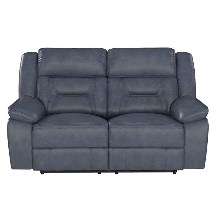 Declan - Reclining Loveseat - Blue