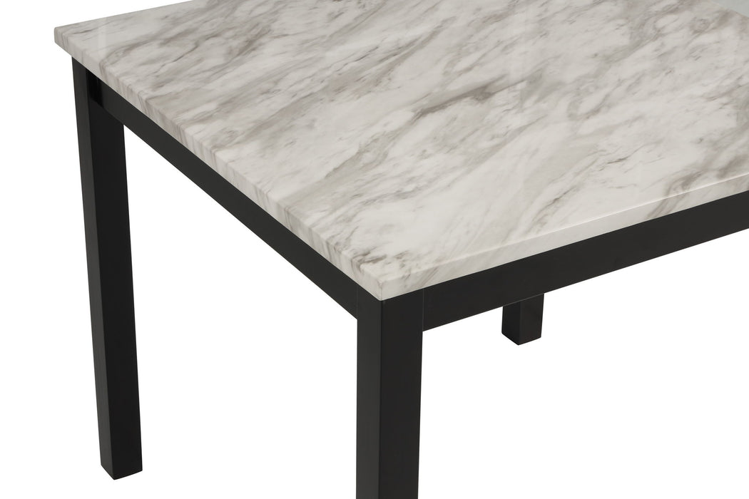 Lennon - 5 Piece Counter Height Table Set - Black / White