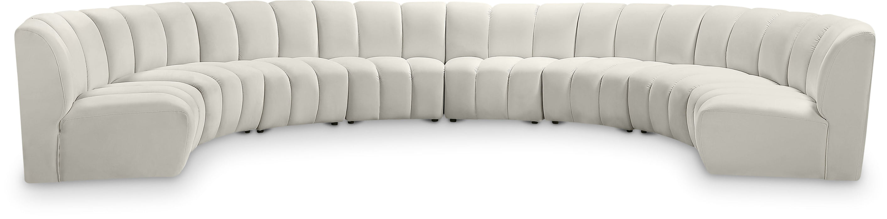 Infinity - 8 Piece Velvet Modular Sectional