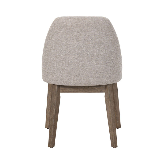 Edison - Upholstered Side Chair (RTA) - Brownstone With Faux Marble Tops