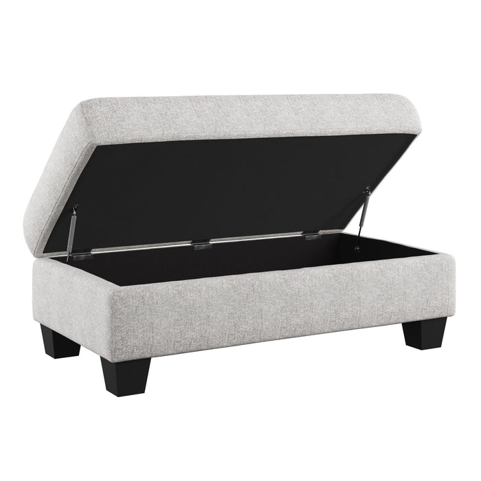 Myles - Storage Ottoman - Overcast