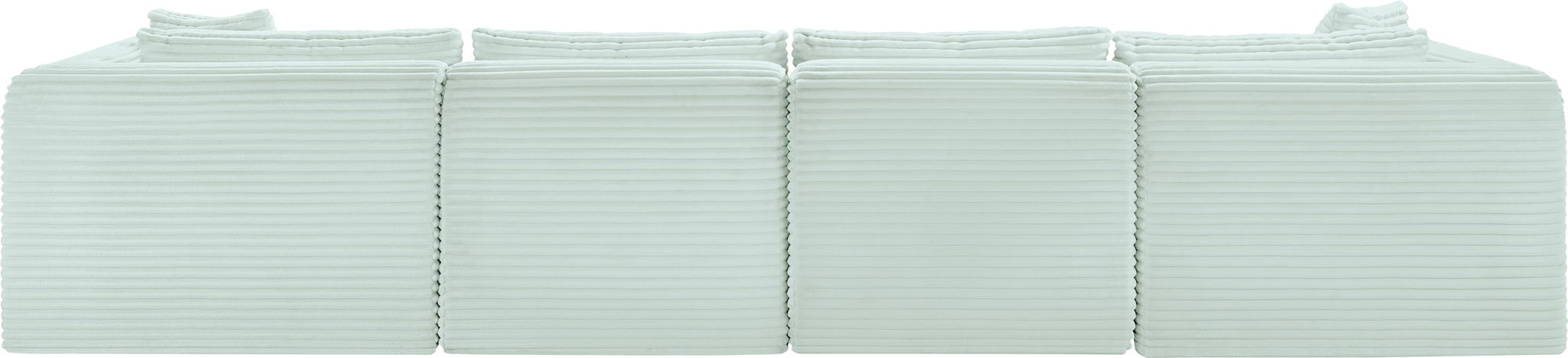 Shaggy - 5 Piece Modular Sectional With Ottoman