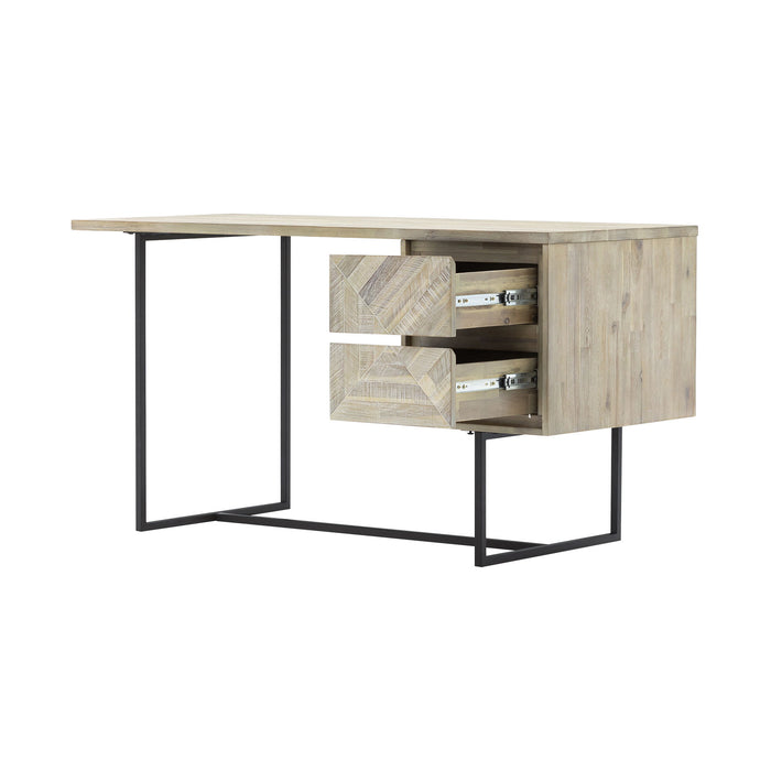 Peridot - 2 Drawer Desk - Natural Acacia
