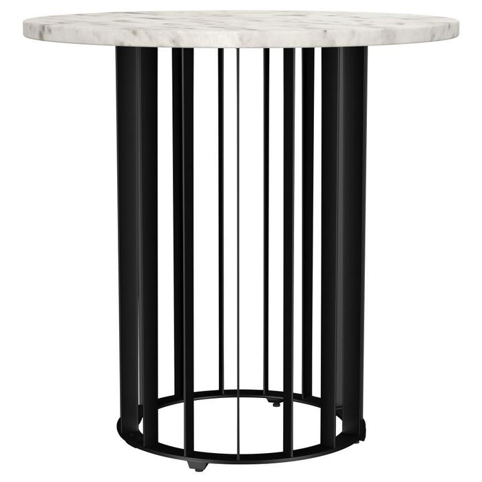 Haven - Round Genuine White Marble Top Table