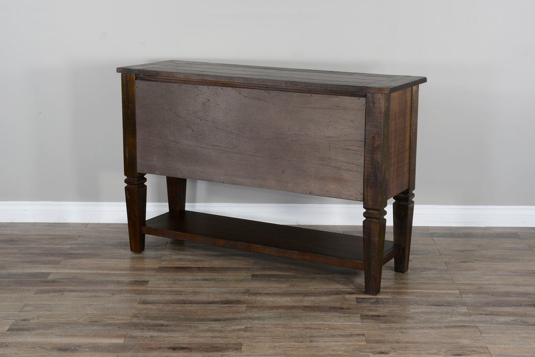 Homestead - Transitional Mahogany Wood Server - Tobacco Leaf