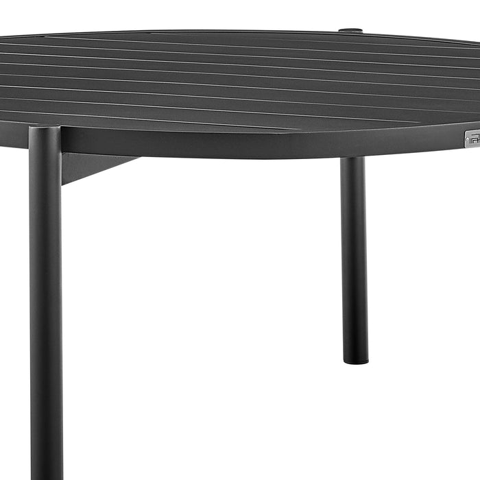 Tiffany - Outdoor Patio Ruond Coffee Table / Black