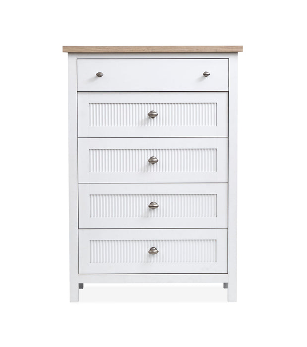 Windmill Harbour - Drawer Chest - White Whisp And Sand