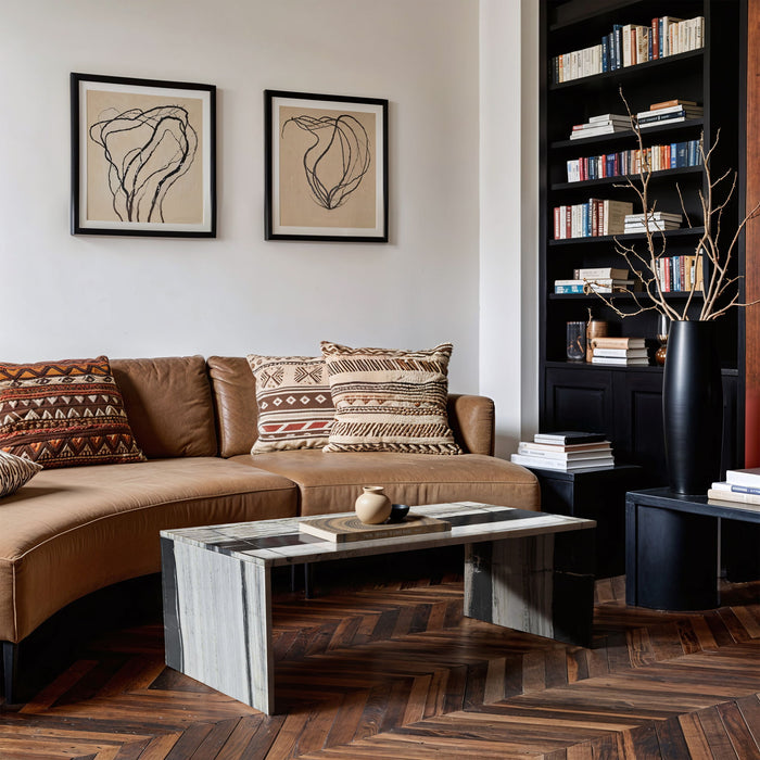 Vernazza - Marble Table - Panda