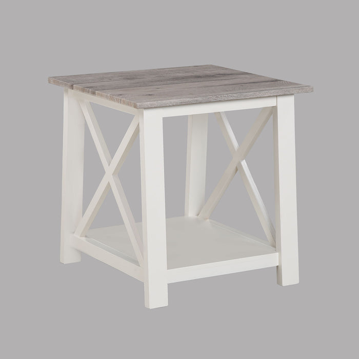 Thelma - 3 Piece Cocktail Set - White / Light Brown