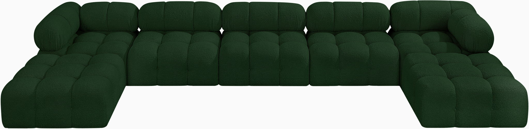 Ames - 7 Piece Fabric Modular U-Shaped Sectional