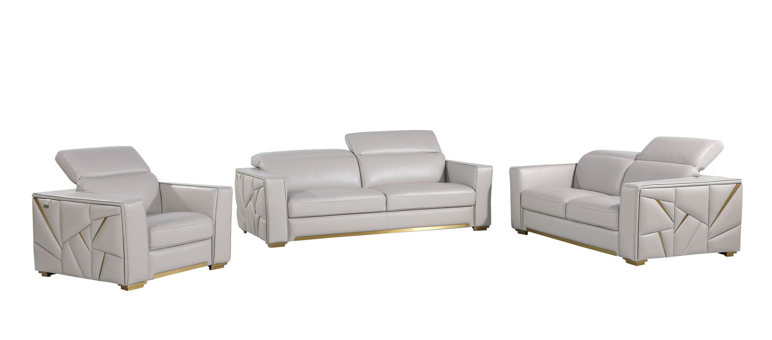 1120 - Leather Living Room Set