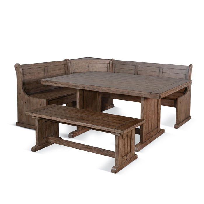 Doe Valley - Wood Breakfast Nook Dining Set - Buckskin