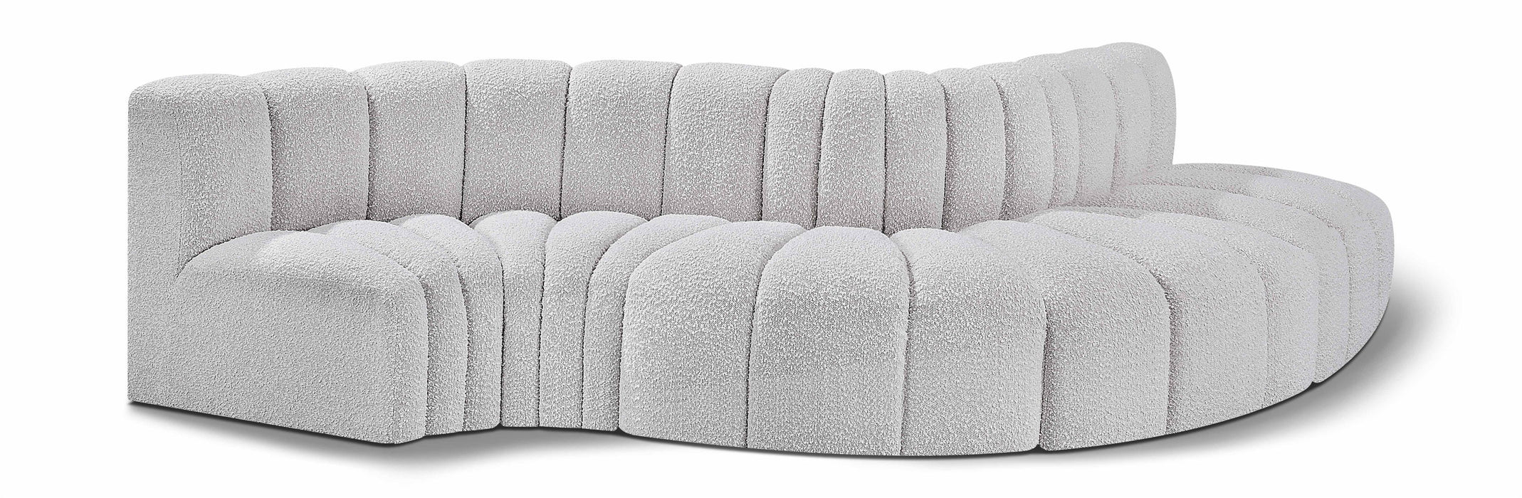 Arc - Boucle Fabric 5 Piece Modular Sofa
