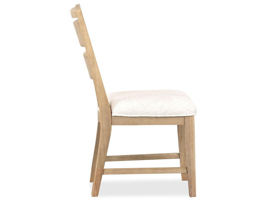 Somerset - Dining Side Chair With Upholstered Seat (Set of 2) - Butternut and Omari Natural