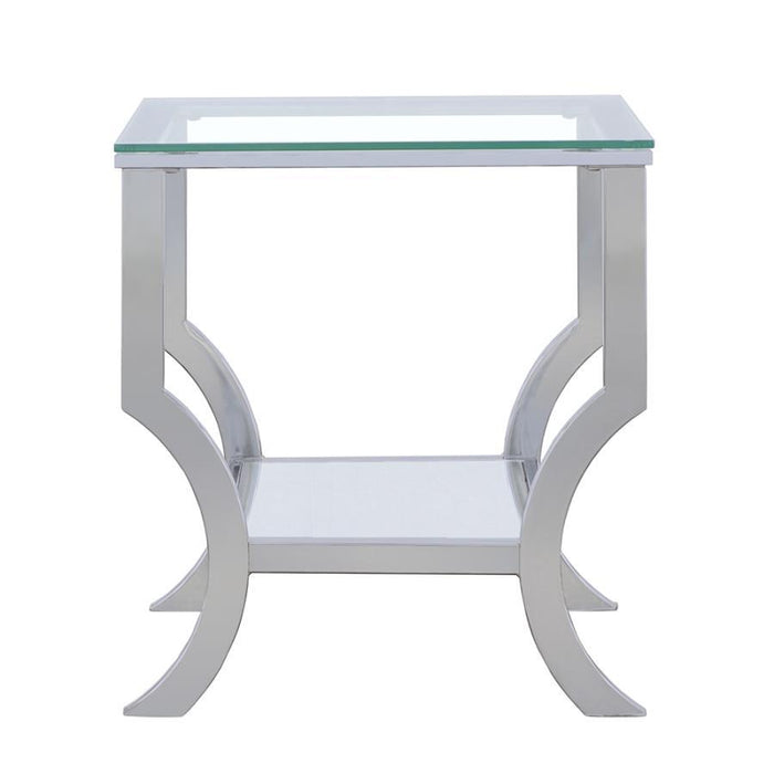 Saide - Rectangular Glass Top Table