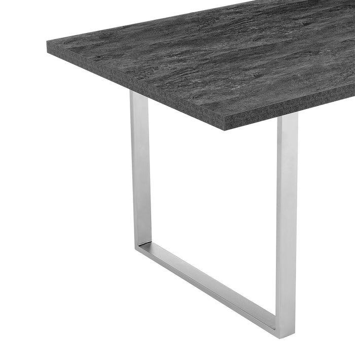 Fenton - Dining Table - Brushed Steel