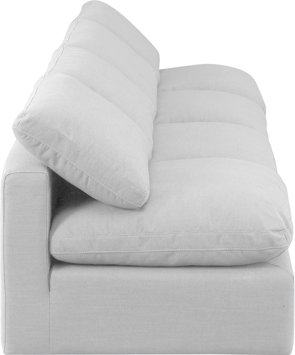 Indulge - Linen 4 Piece Modular Armless Sofa - White