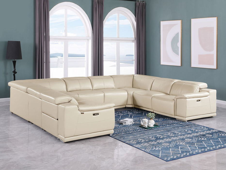 9762 - 8-Piece U Shaped Sectional Sofa With 4 Power Recliners