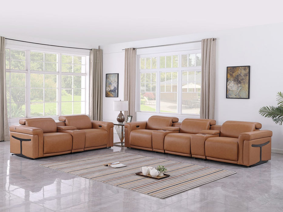 1126 - 8-Piece Modular Power Reclining Sofa & Loveseat Set In With 5 Power Recliners & Power Headrests