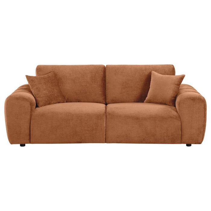 Burnett - Chenille Upholstered Wide Arm Sofa