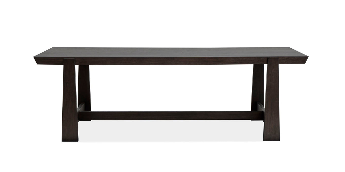 Tauren - Trestle Dining Table - Coffee Bean