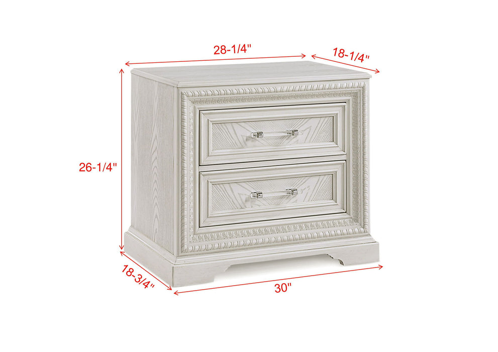Alexandria - Accent Nightstand - White