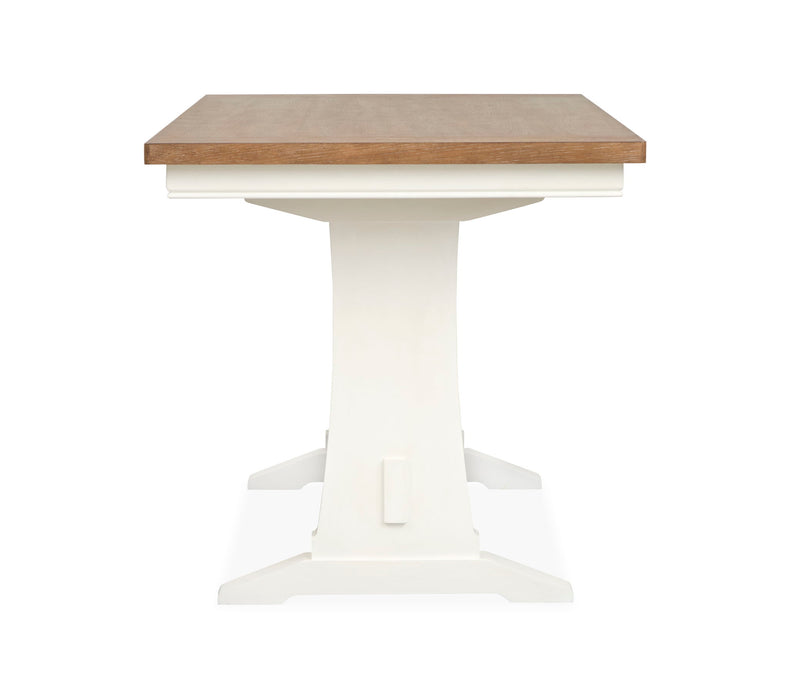 Kingston - Counter Height Table - Whisper White And Cerused Nutmeg