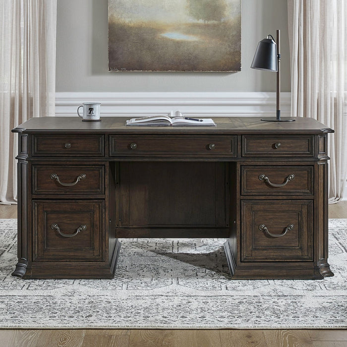 Provence Park - Jr Executive Desk - Brown