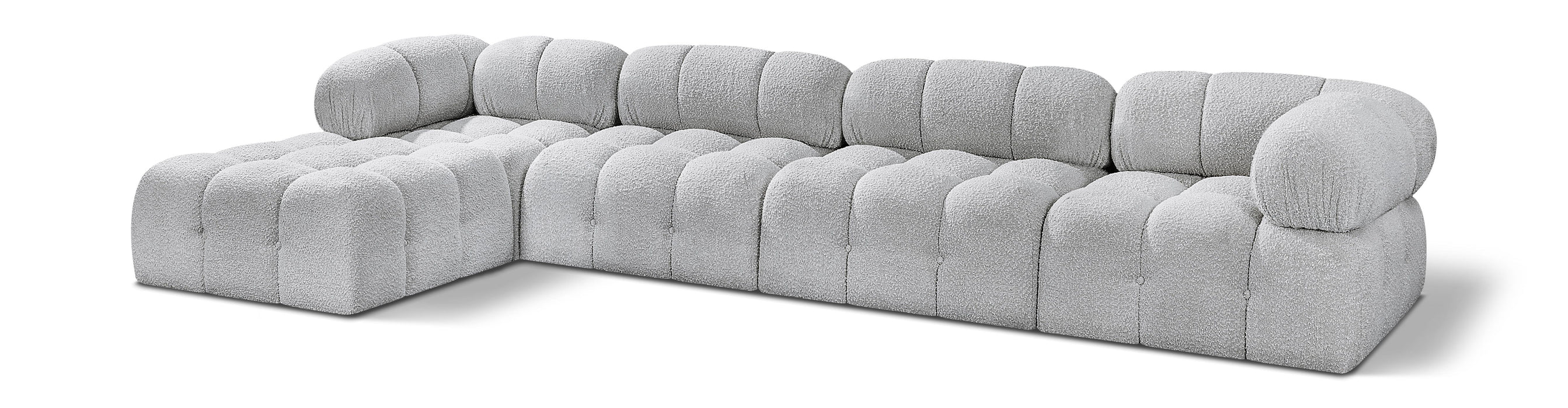 Ames - 5 Piece Fabric Modular Sectional