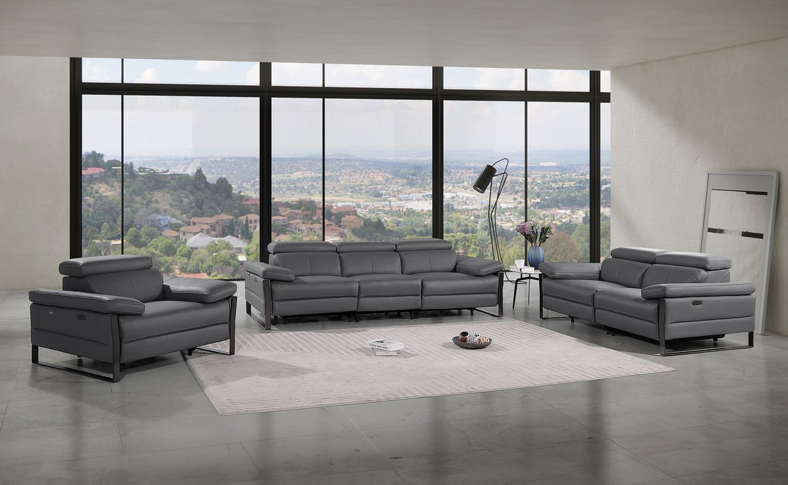 1246 - Modular Power Dual Reclining Sofa, Loveseat, And Chair Set With Power Headrests