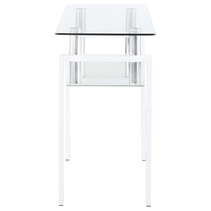 Dyer - 1-Shelf Rectangular Glass Top Table