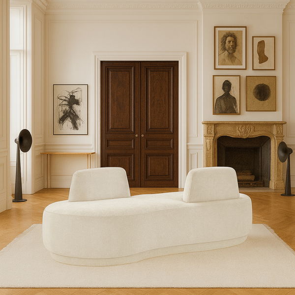 Argyle - Chenille Fabric Chaise / Loveseat