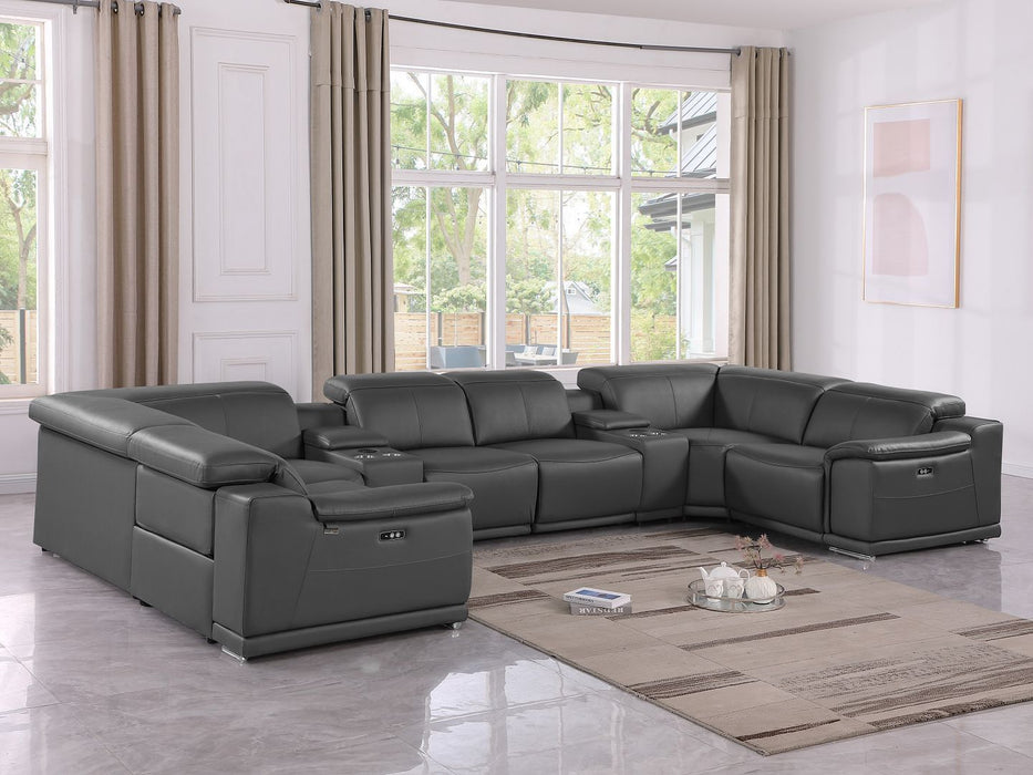 9762 - 8-Piece U-Shaped Sectional Sofa With 4 Power Recliner
