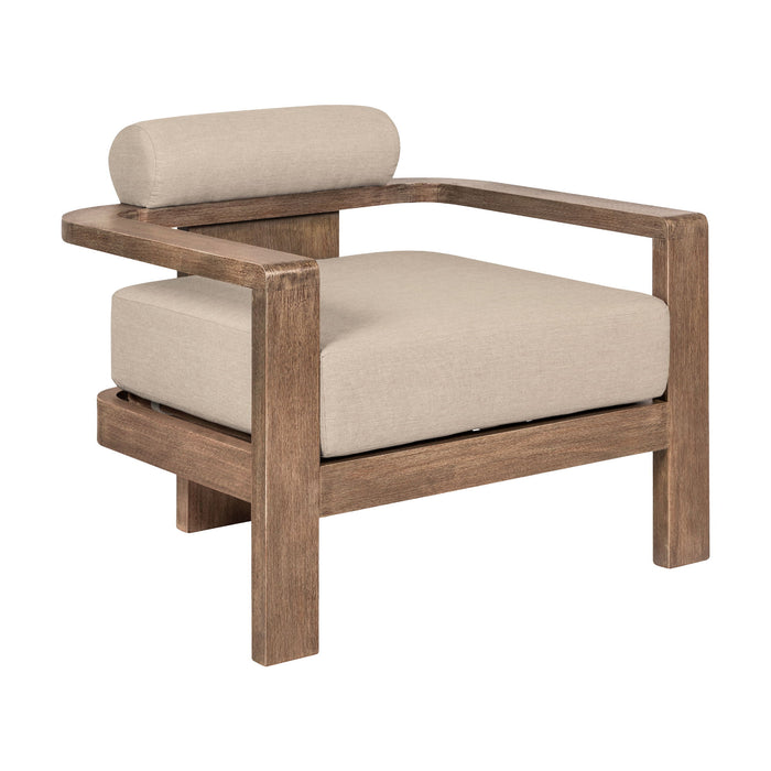 Relic - Outdoor Patio Chair - Weathered Eucalyptus / Taupe