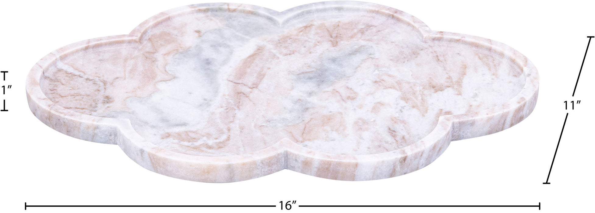 Rimini - Marble Clover Shaped Tray