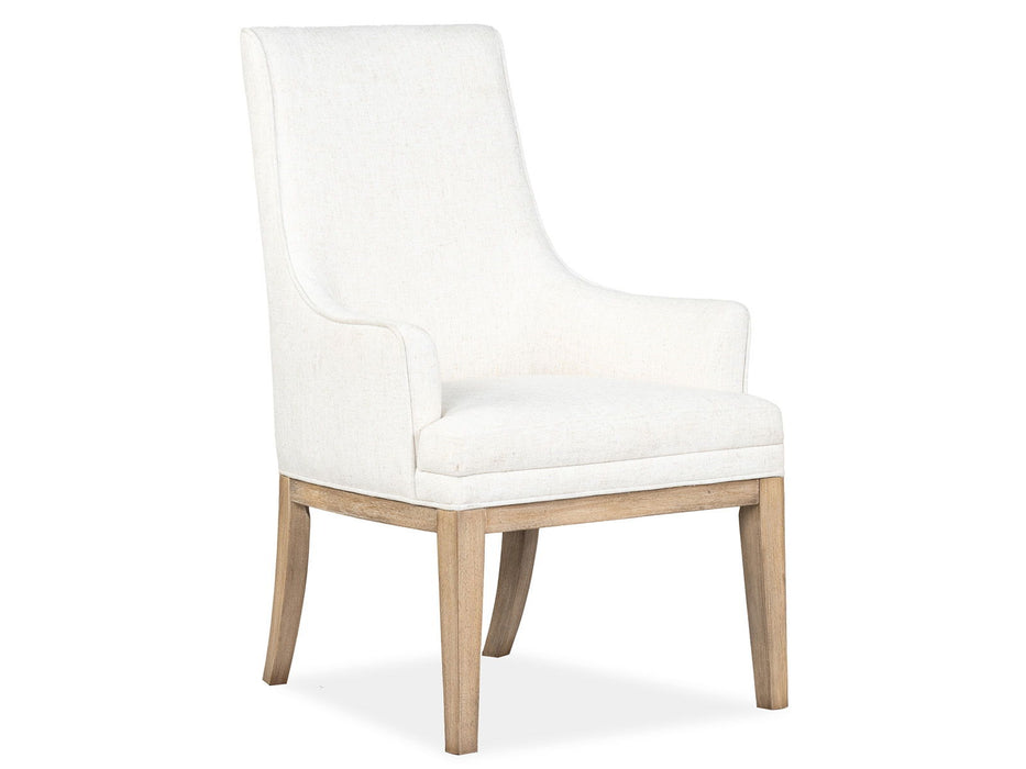 Coventry - Upholstered Host Chair (Set of 2) - Honey Maple
