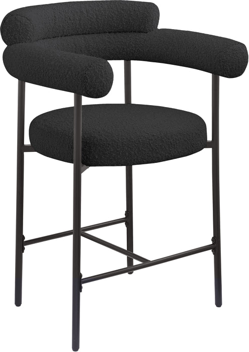 Blake - Counter Stool With Black Base (Set of 2)