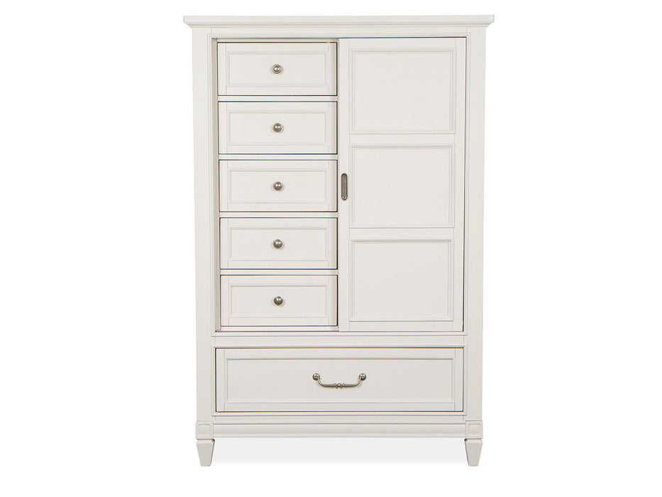 Willowbrook - Door Chest - Egg Shell White With Slight Rub Through