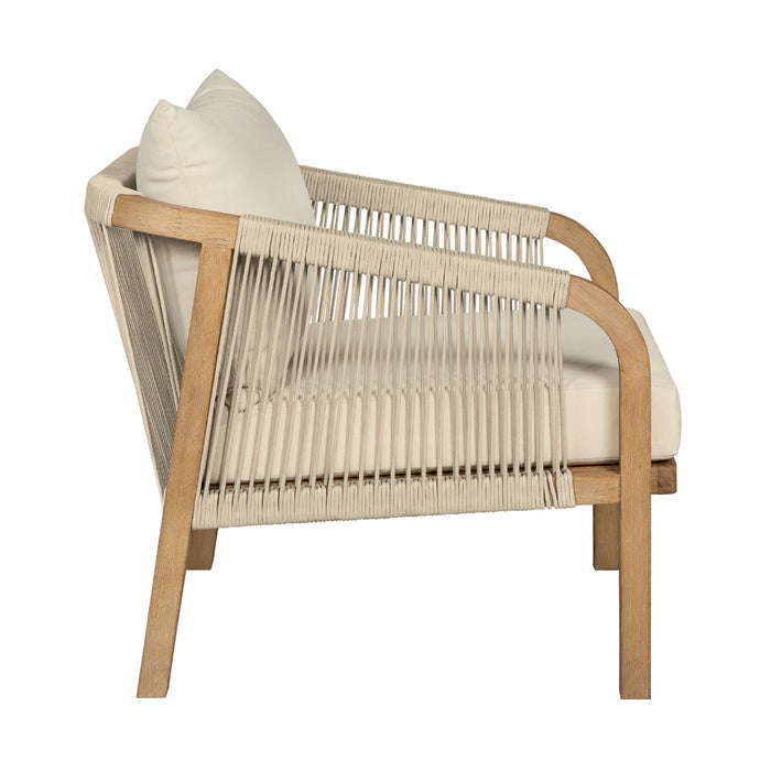 Cypress - Outdoor Patio Chair - Blonde Eucalyptus / Ivory