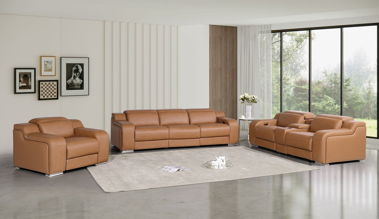1116 - 7-Piece Modular Power Reclining Sofa, Loveseat & Chair Set In With 6 Power Recliners & Power Headrests